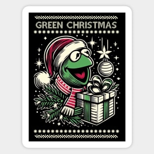 Green Christmas Sticker